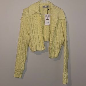 Zara cropped cardigan